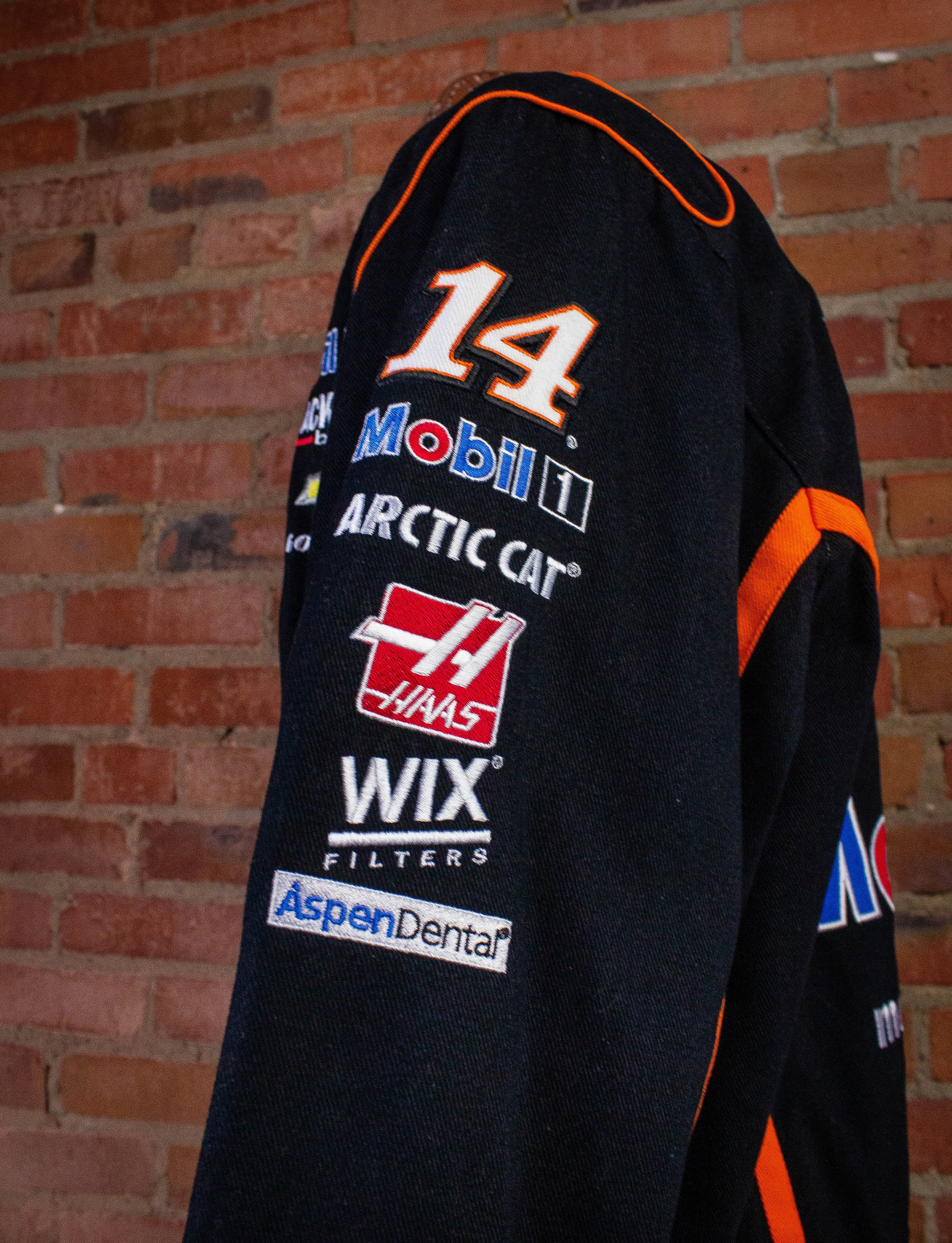 Vintage Tony Stewart Bass Pro Shop Nascar Racing Jacket Black XL