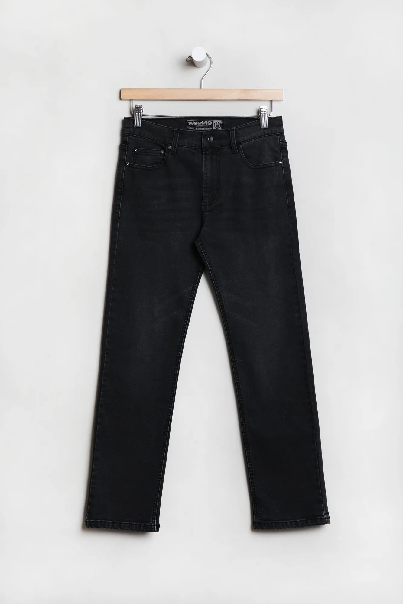 West49 Youth Washed Black Slim Jean