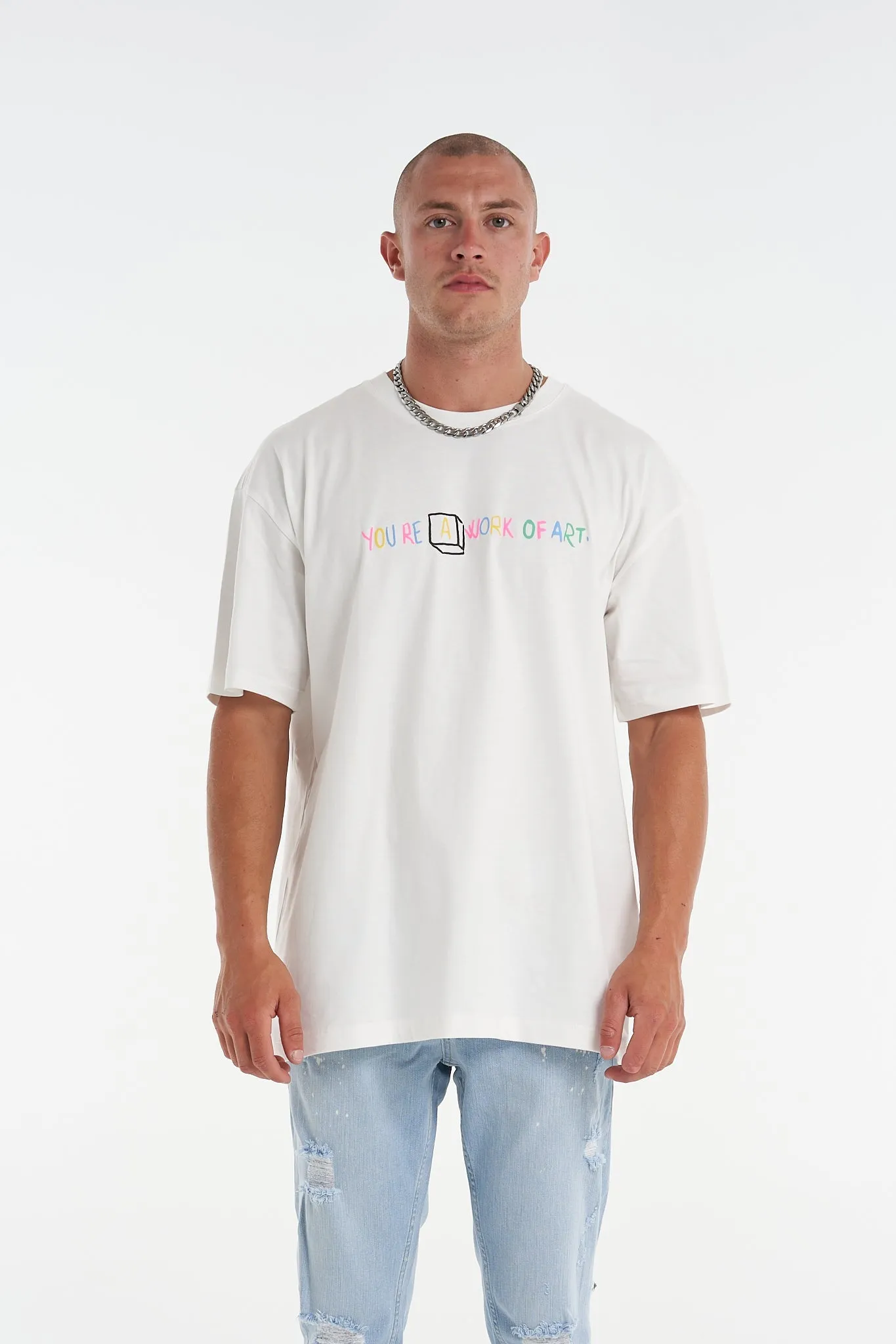 Wild Thoughts Relaxed Tee White