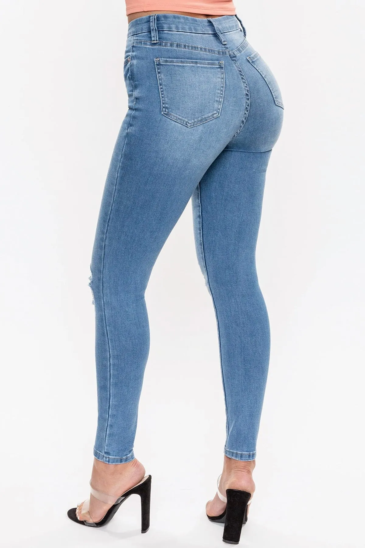 Women's Curvy Fit  Skinny Jeans-sale