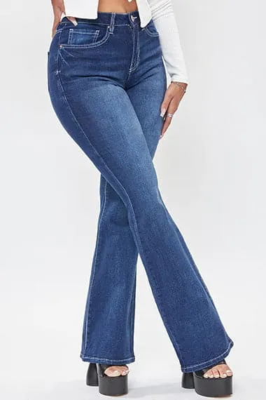 Women's Essential Non-Distressed Flare Jeans